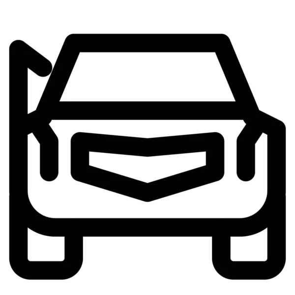Coche Vehículo Motor Con Ruedas — Vector de stock