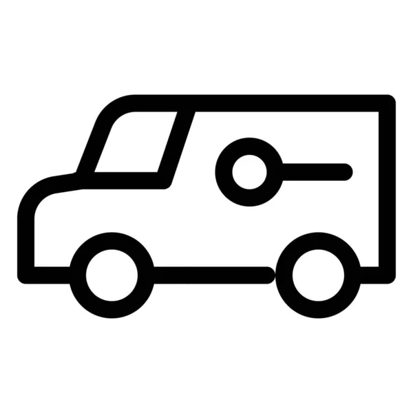 Commercial Van Carry Deliver Shipment — Stock Vector