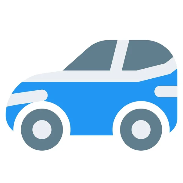 Samochód Kompaktowy Średni Lub Mały Pojazd Rodzinny — Wektor stockowy