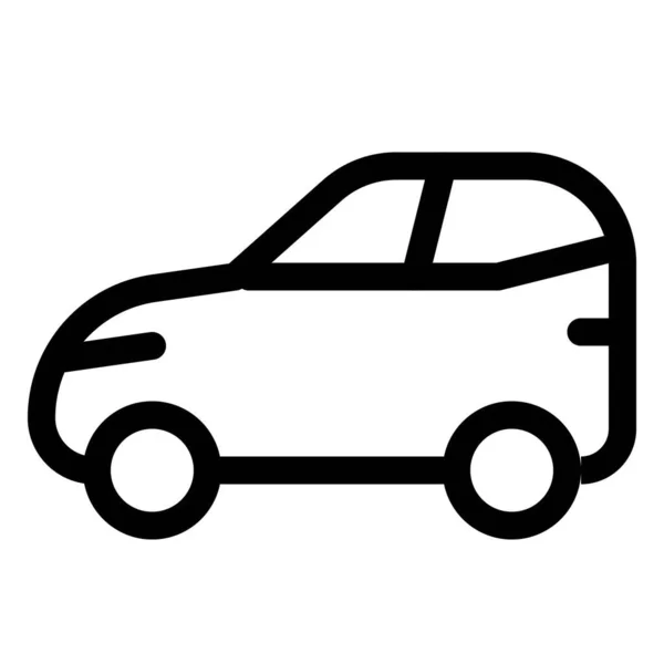 Carro Compacto Médio Pequeno Veículo Familiar — Vetor de Stock