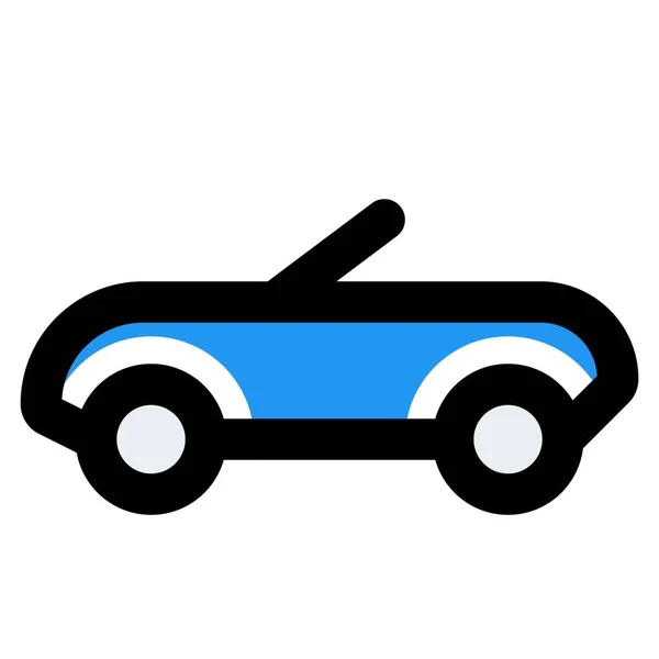 Kabriolet Osobní Vozidlo Bez Střechy — Stockový vektor