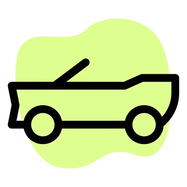 Fahrzeug Mit Abnehmbarem Dach Cabrio — Stockvektor