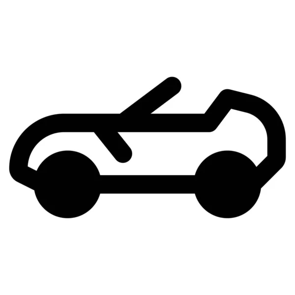 Veelzijdige Auto Met Cabriolet Dak — Stockvector
