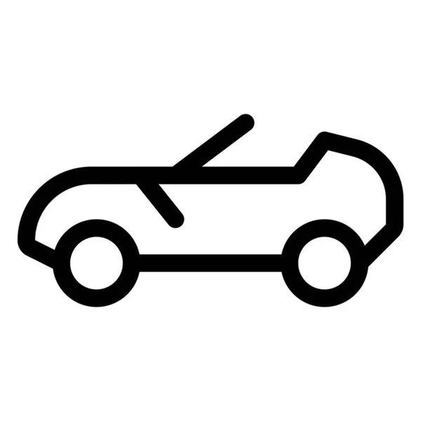 Carro Versátil Com Teto Cabine Conversível — Vetor de Stock