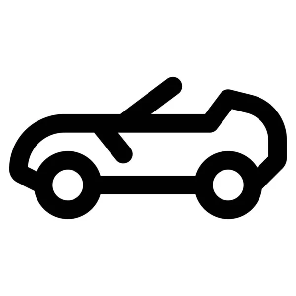 Carro Versátil Com Teto Cabine Conversível —  Vetores de Stock