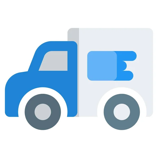 Coche Reparto Para Transporte Mercancías Envío — Vector de stock