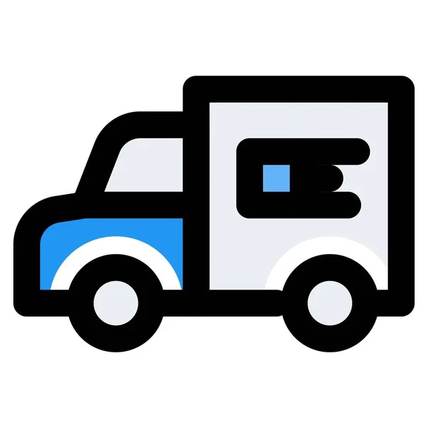 货物运输和装运的送货车 — 图库矢量图片