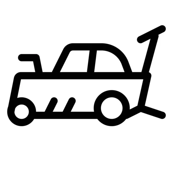 ドラッグカー レース用に設計された自動車 — ストックベクタ