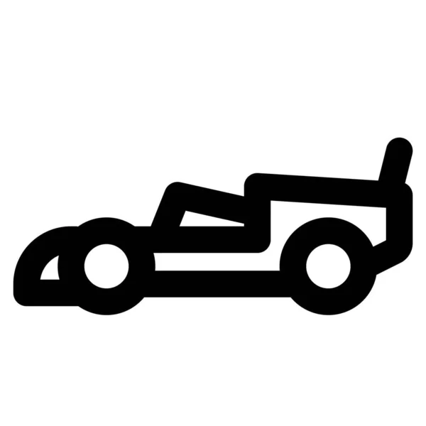 Одноместный Гоночный Автомобиль Открытым Колесом — стоковый вектор