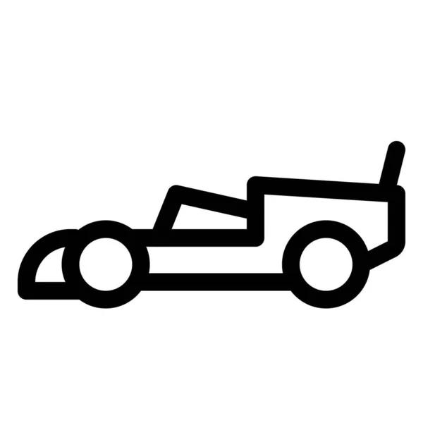 Одноместный Гоночный Автомобиль Открытым Колесом — стоковый вектор