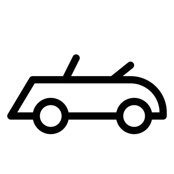 Klasyczny Samochód Samochodowy Zmodyfikowany Dużymi Silnikami — Wektor stockowy
