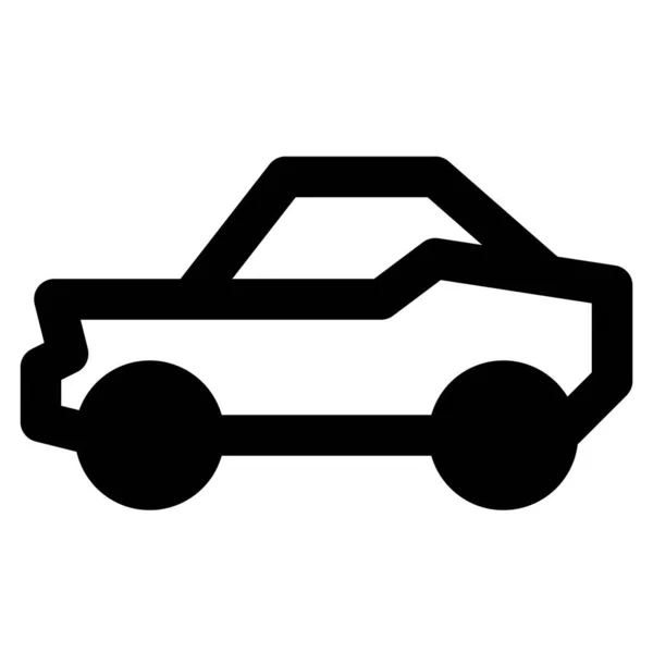 Легкий Дводверний Язовий Автомобіль — стоковий вектор