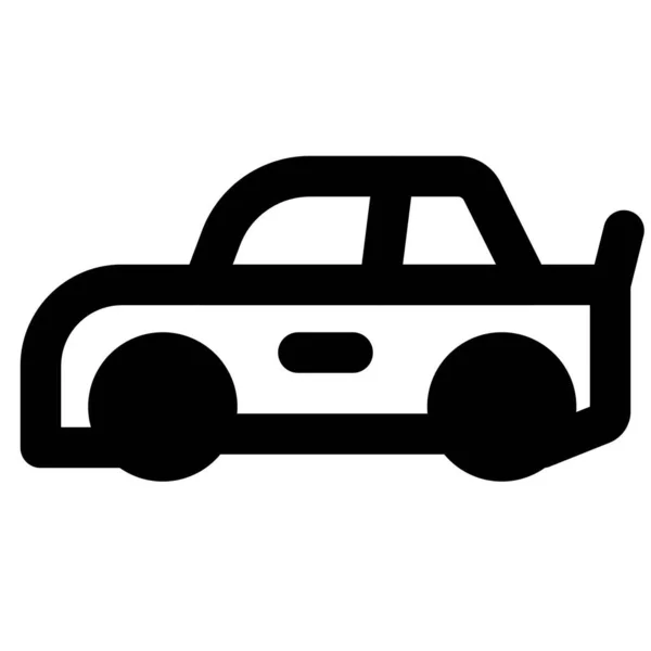Voiture Compacte Utilisée Dans Course Automobile — Image vectorielle