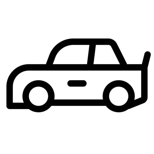 Voiture Compacte Utilisée Dans Course Automobile — Image vectorielle