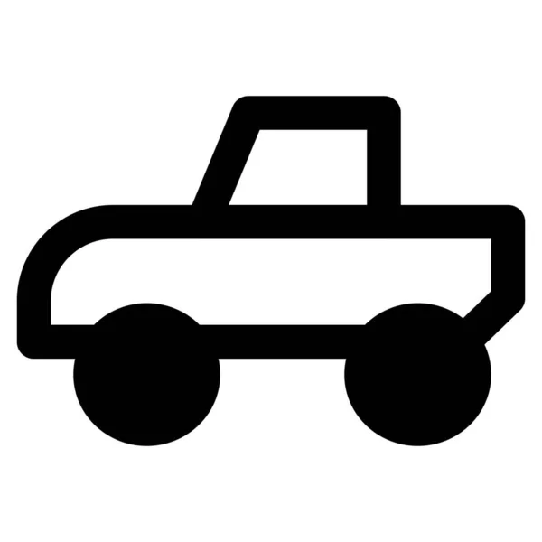 Road Pickup Truck Pro Cestování Štěrku — Stockový vektor
