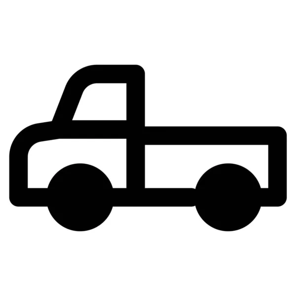 Vyzvednutí Kamion Pro Přepravu Dodání Zásilky — Stockový vektor