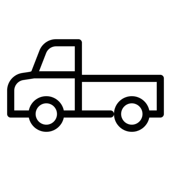 Camion Pick Trasportare Consegnare Spedizione — Vettoriale Stock