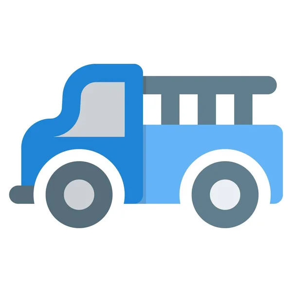 Lichte Pick Truck Met Gesloten Cabine — Stockvector