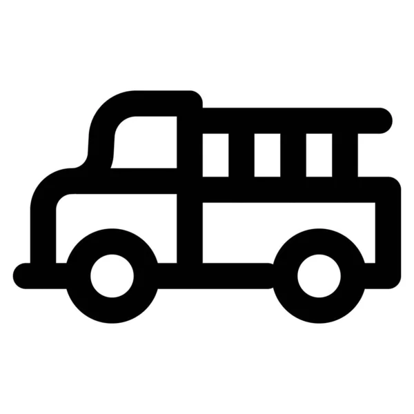 Ελαφρύ Φορτηγό Κλειστή Καμπίνα — Διανυσματικό Αρχείο