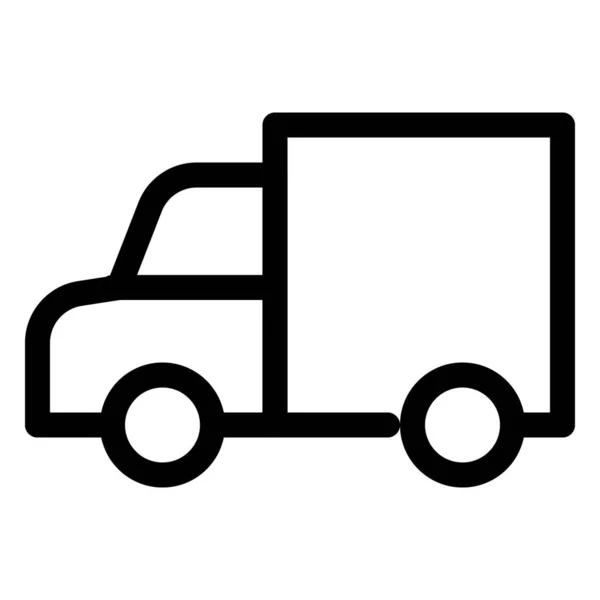 Full Storlek Pickup Lastbil Som Transporterar Transport — Stock vektor
