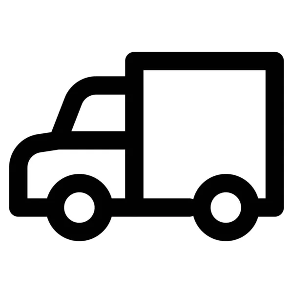 Full Storlek Pickup Lastbil Som Transporterar Transport — Stock vektor