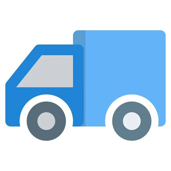 Camion Transport Chargé Expédition Lourde — Image vectorielle
