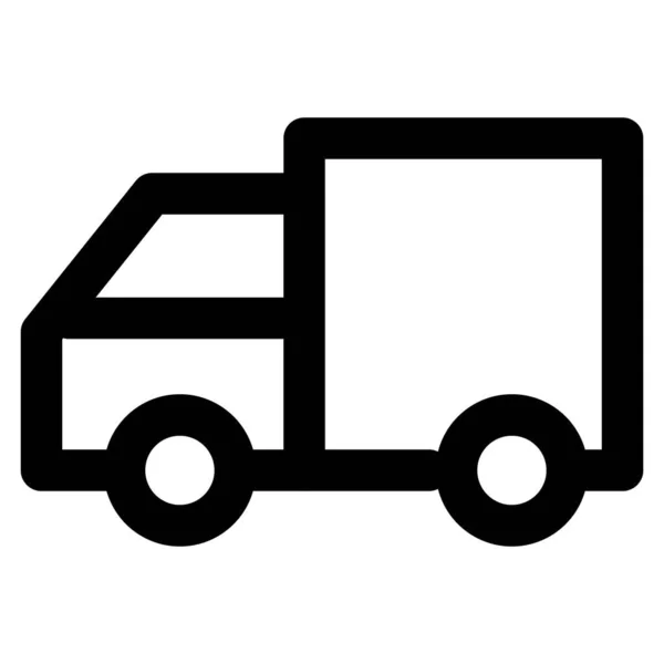 Samochód Ciężarowy Załadowany Ciężką Dostawą — Wektor stockowy