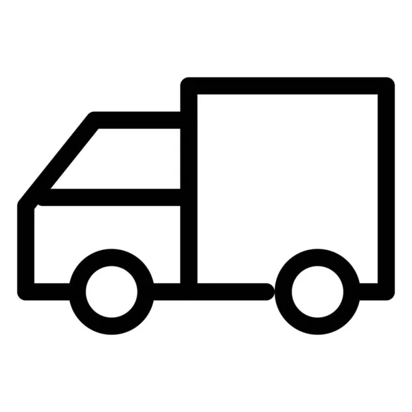 Φορτηγό Μεταφοράς Φορτωμένο Βαρύ Φορτίο — Διανυσματικό Αρχείο
