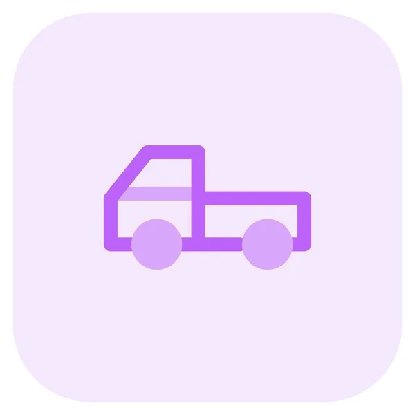Vacant Pickup Φορτηγών Ενιαία Καμπίνα — Διανυσματικό Αρχείο