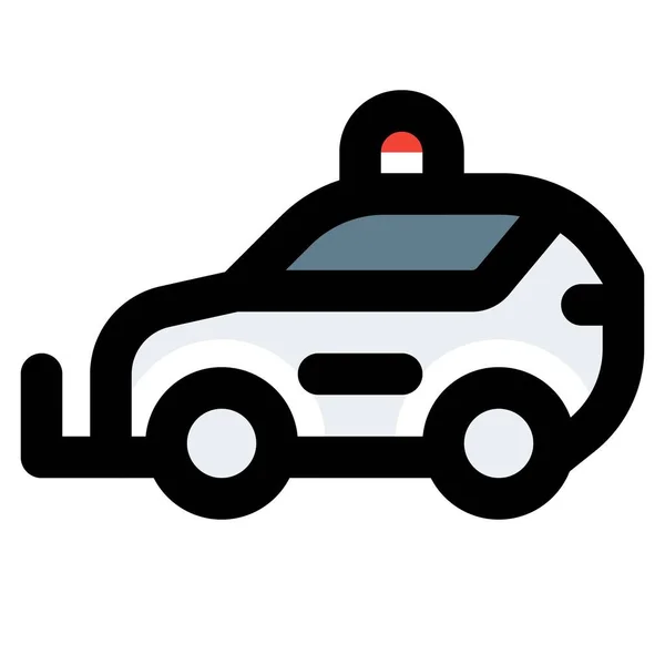 Poliisiauto Maanpäällinen Partioauto — vektorikuva