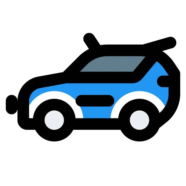 Rally Auto Závodní Automobil Určený Pro Soutěže — Stockový vektor