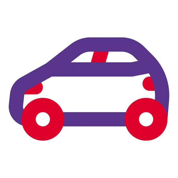 サブコンパクトカー スペースの少ない軽自動車 — ストックベクタ