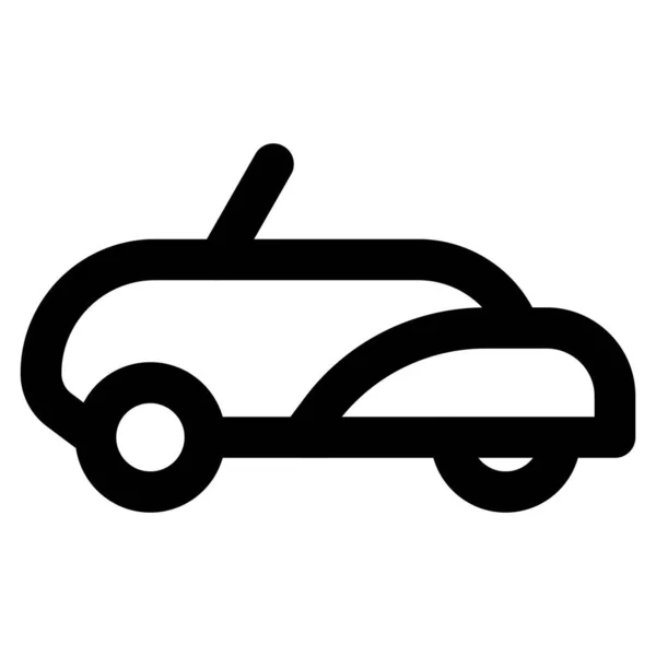 レクリエーションのためのユニークなデザインのロードスター車 — ストックベクタ