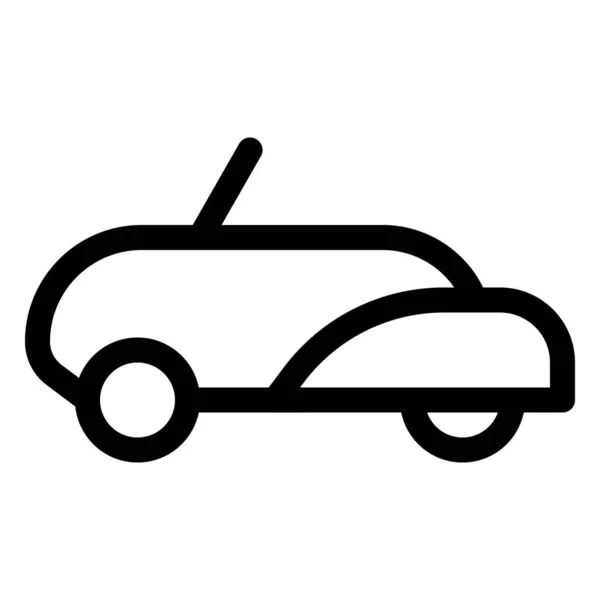Carro Roadster Projetado Exclusivo Para Recreação — Vetor de Stock