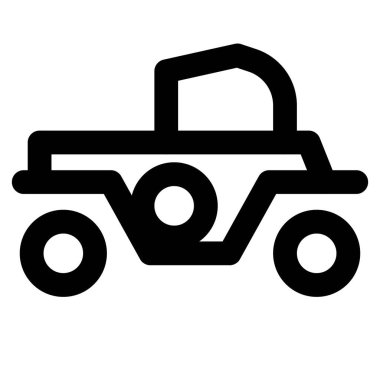 Büyük tekerleklerle donatılmış klasik bir araba.