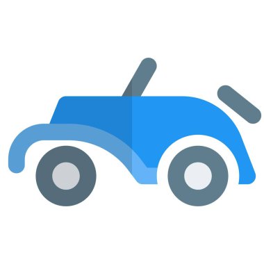 Eğlence için kullanılan klasik roadster araba.