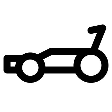 Çatı spoiler 'lı klasik spor araba.