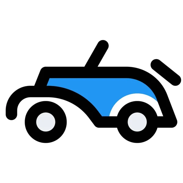 レクリエーションのために使用されるヴィンテージロードスター車 — ストックベクタ