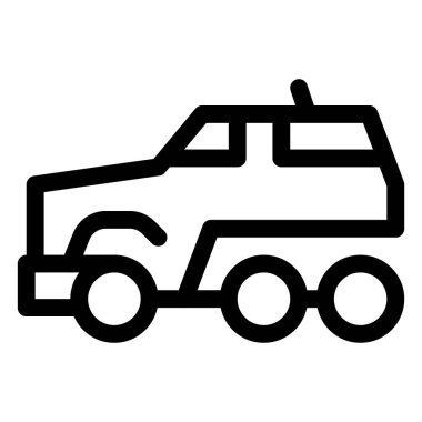 Mürettebatı korumak için zırhlı araç kullanılmış..