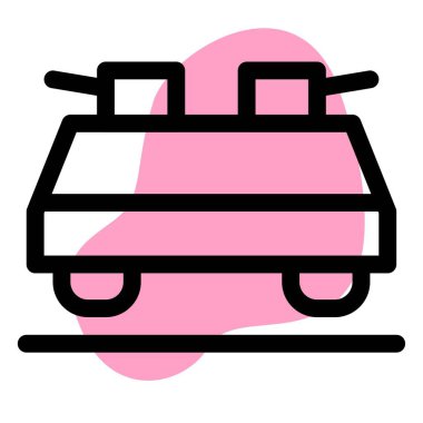 Zırhlı bir savaş treni.