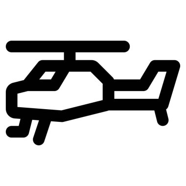 Askeri helikopter savaşa hazır..