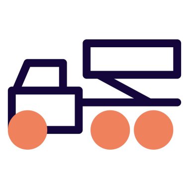 Roket fırlatmak için kullanılan füze kamyonu.