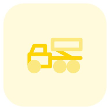 Roket fırlatmak için kullanılan füze kamyonu.