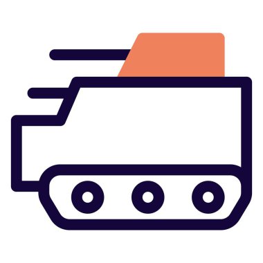 Çift namlulu bir savaş tankı..