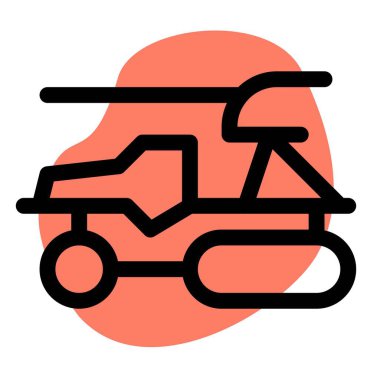 Eski tip askeri araç zırhlı savaş arabası..