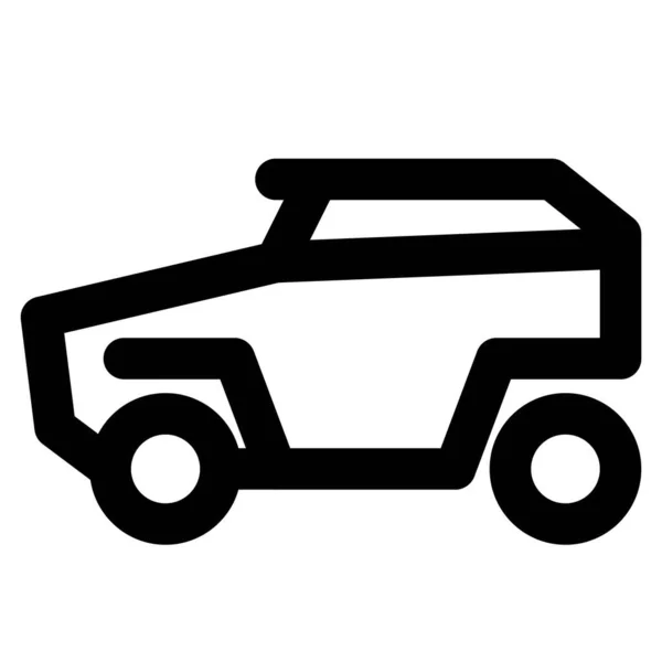 Gepanzertes Mpv Oder Minengeschütztes Fahrzeug — Stockvektor
