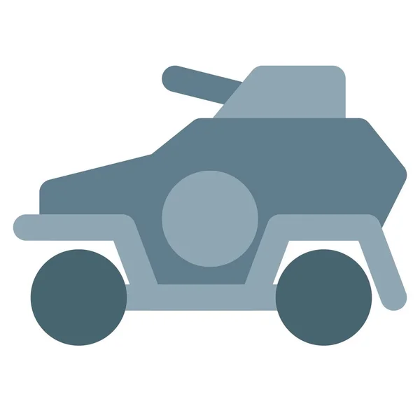 Армейская Многоцелевая Защищенная Машина Башенкой — стоковый вектор