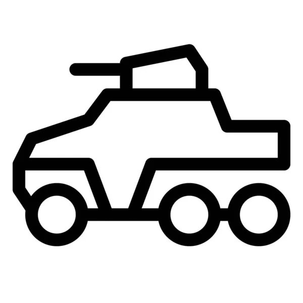 Pojazd Wojskowy Przewozu Ciężkiej Broni — Wektor stockowy