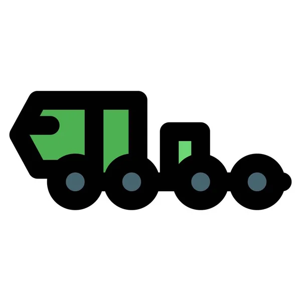 Χέμτ Ένα Φορτηγό Οκτώ Τροχούς Εκτός Δρόμου — Διανυσματικό Αρχείο