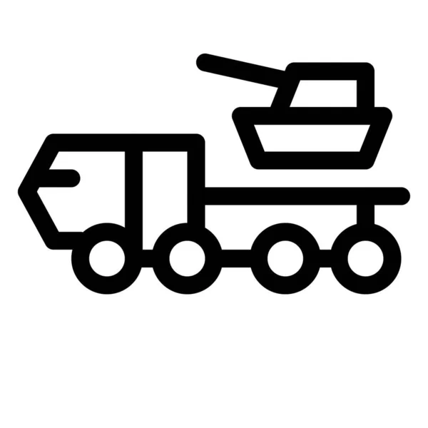 Flerhjulet Lastbil Med Tønde – Stock-vektor